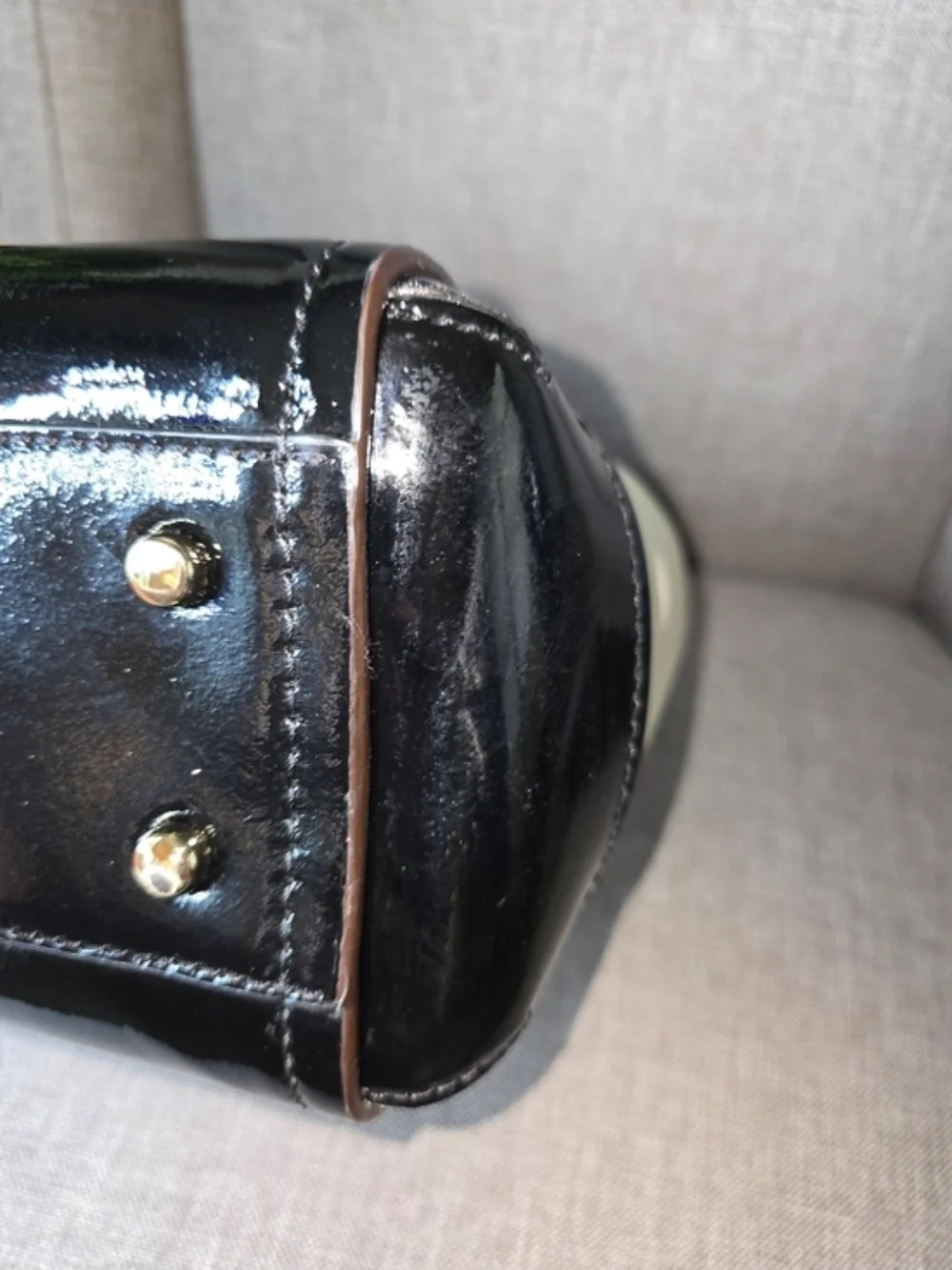 Classic Kate Spade 2-Tone White and Black Bow Tote Circa 2013